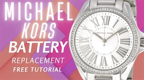 michael kors watch battery change|michael kors smart watch battery.